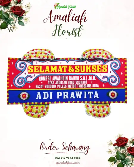 Papan Bunga Ucapan Selamat Johan Pahwalan